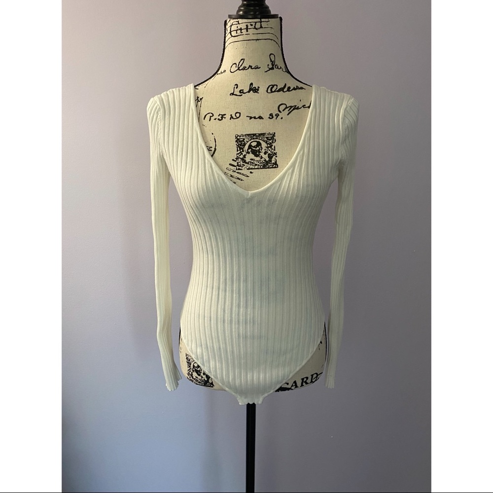 Ribbed Sweater Bodysuit